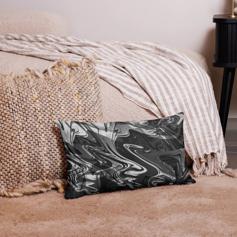 Flowing Monochrome Dreams Pillow Case product image (22)