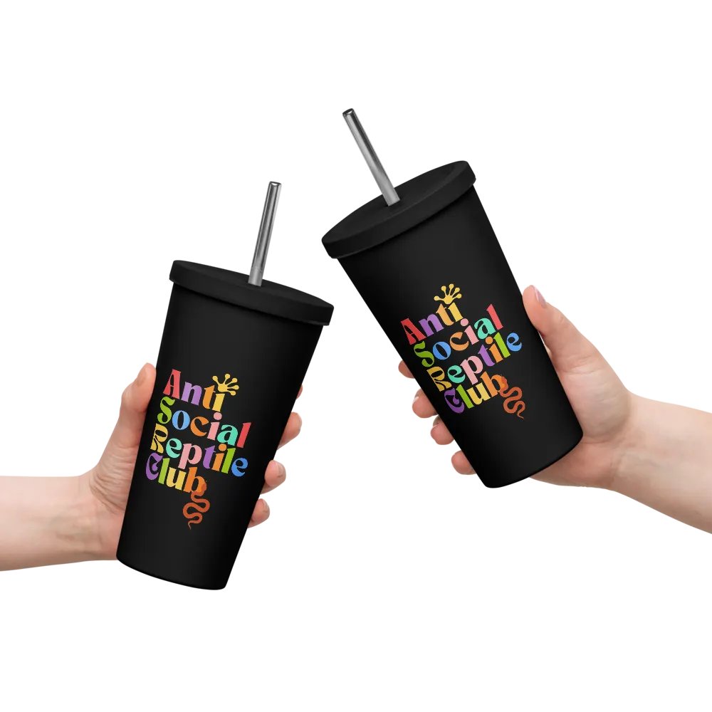Colorful Insulated Tumbler: Anti Social Reptile Club Edition product image (10)