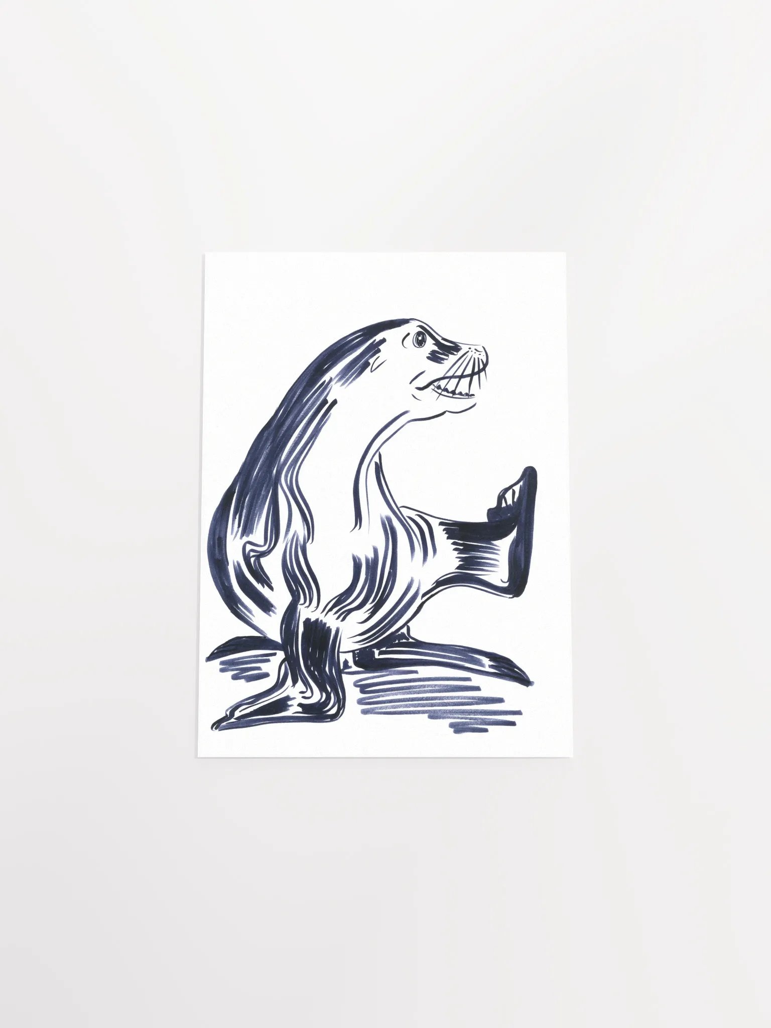 Happy Seal Art Print product image (4)