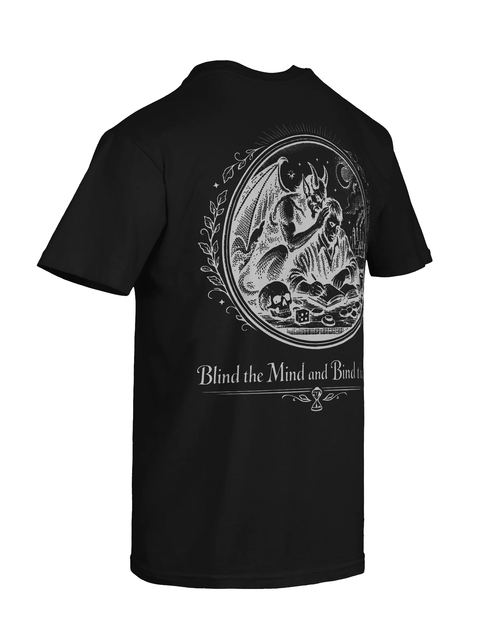 Blind the Mind (White on Black/Color) (Back) product image (8)