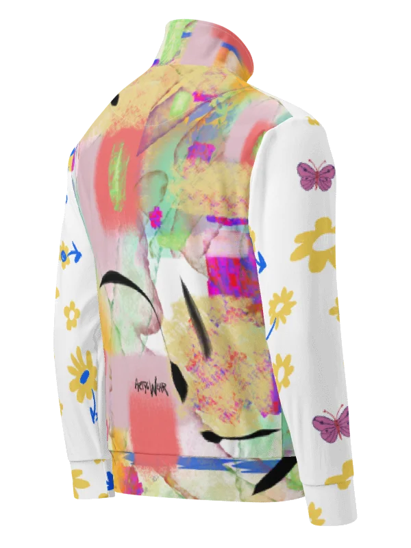 Unisex Recycled Poly Track Jacket 'Color Puzzle Abstract' product image (5)