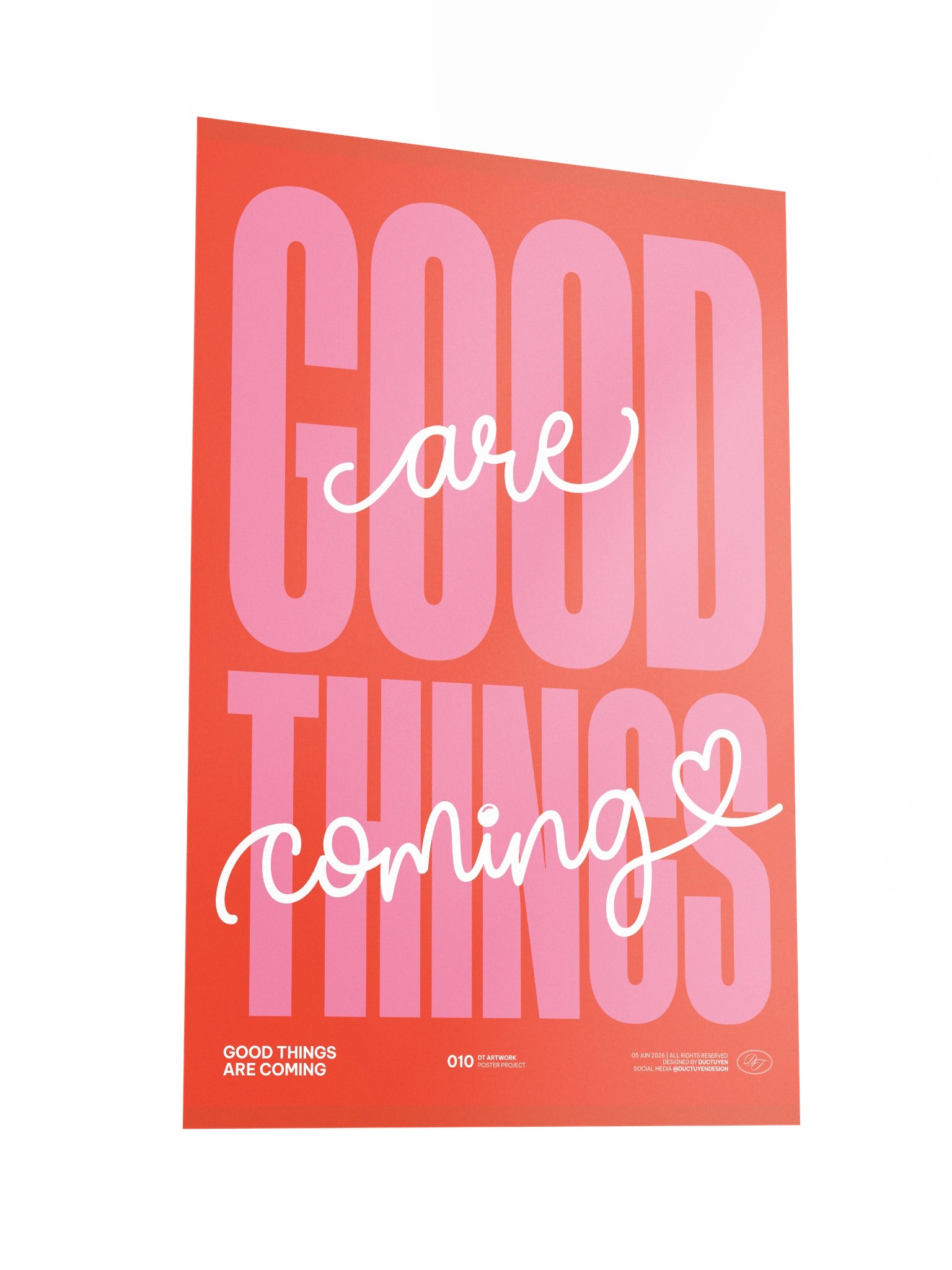 "GOOD THINGS ARE COMING" Print Poster (Unframe) product image (5)