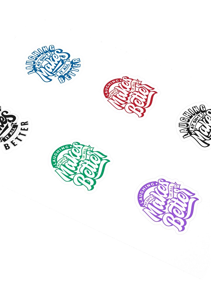 Laughing at Sh*t Makes it All Better Sticker Pack product image (2)