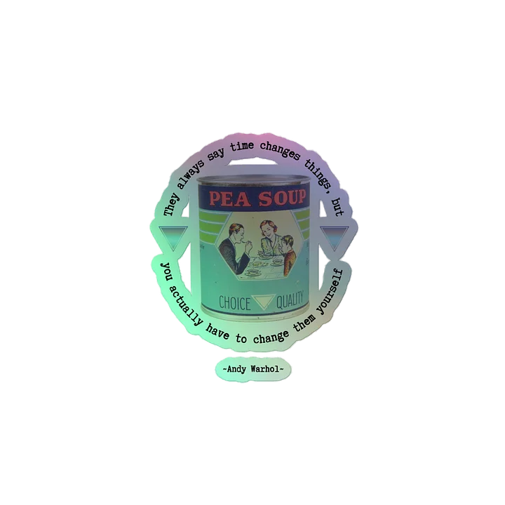 Warhol Change holographic sticker product image (2)
