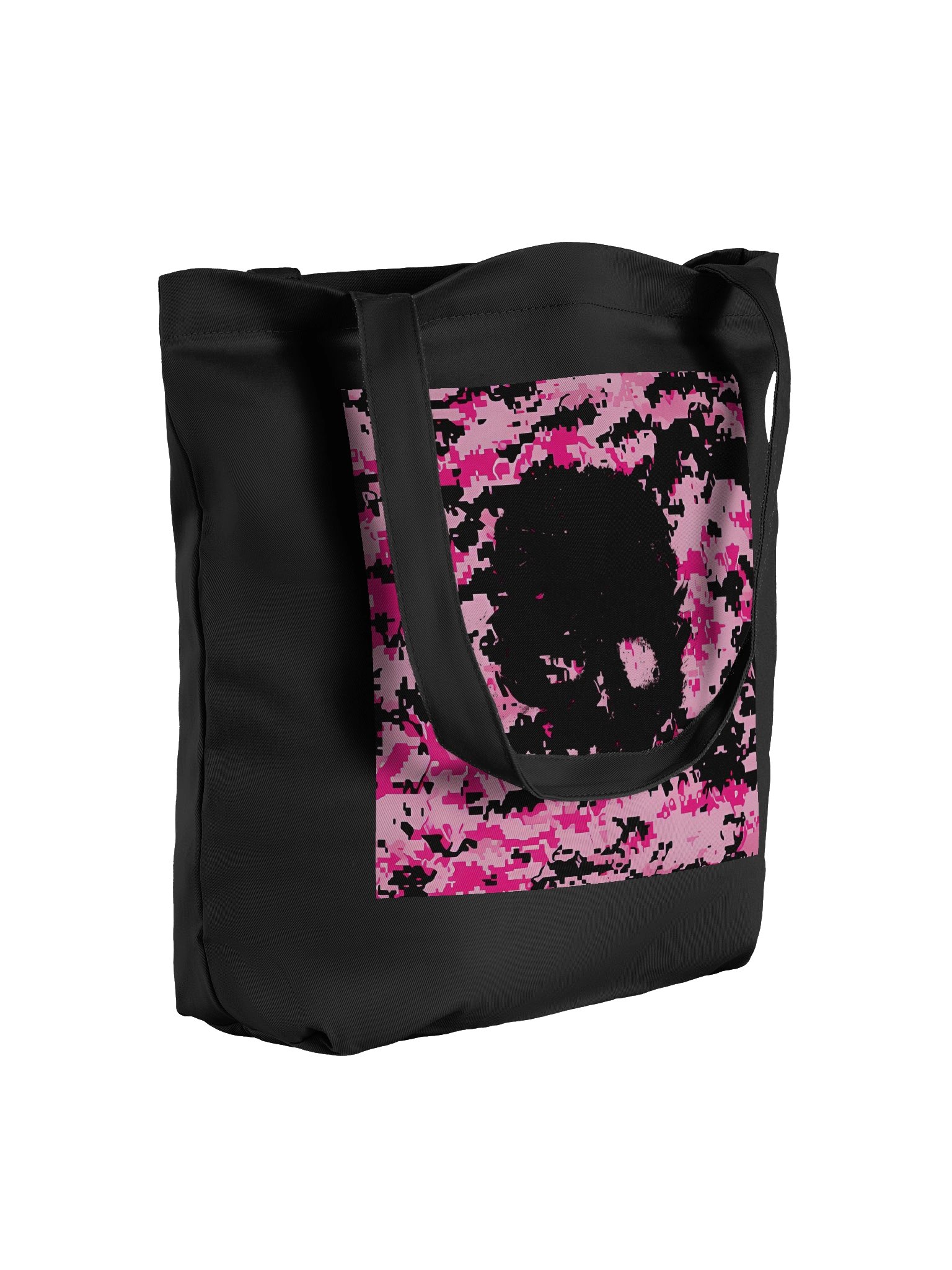 Pixelated Skull Chaos Tote Bag product image (4)