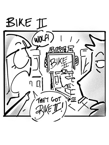 Bike II 🏍️

Art by @brobexx 

#eyepatchwolves