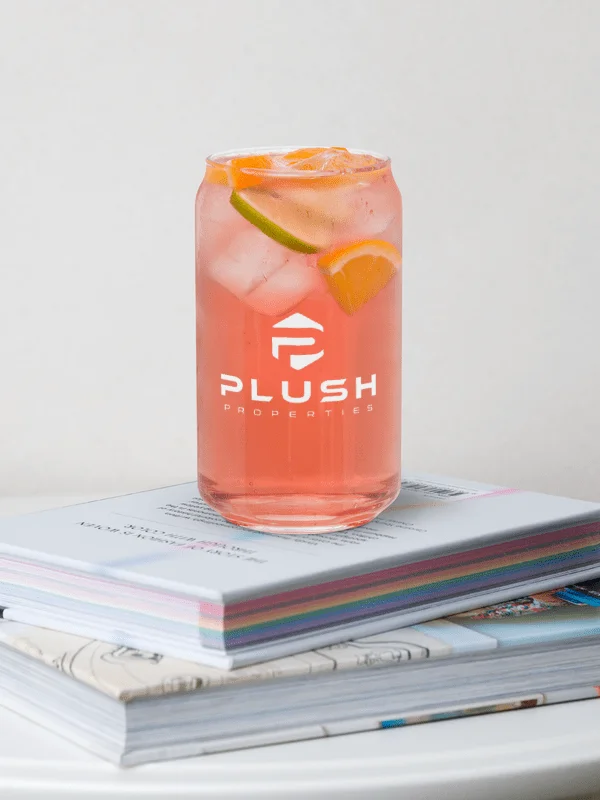 Plush Can-Shaped Glass - White product image (1)