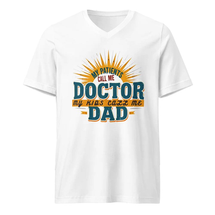 Doctor Dad Sunburst v-neck tee product image (1)