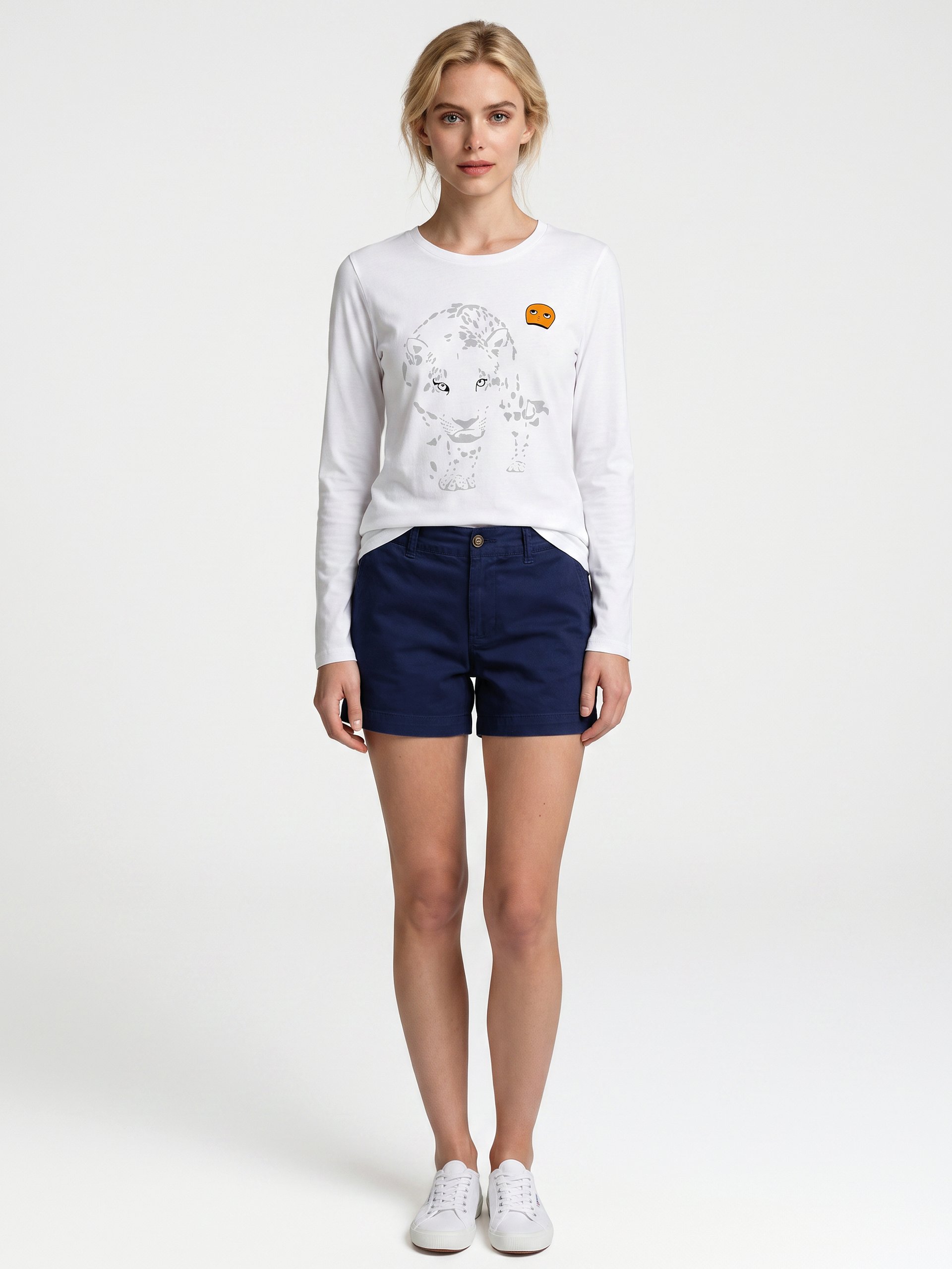 The Silent Spectator Long Sleeve Tee in White product image (3)