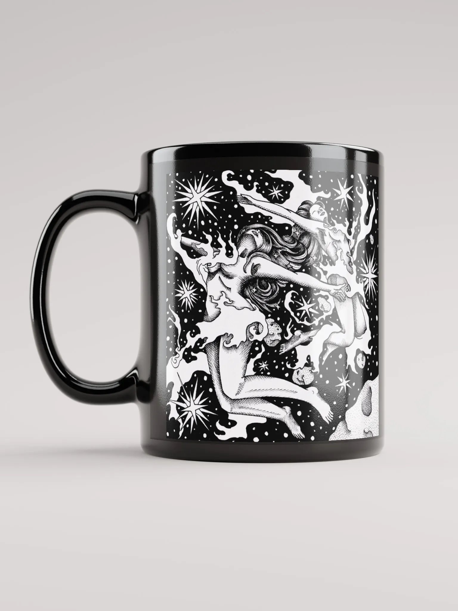 Gemini Zodiac, Black Glossy Mug product image (11)