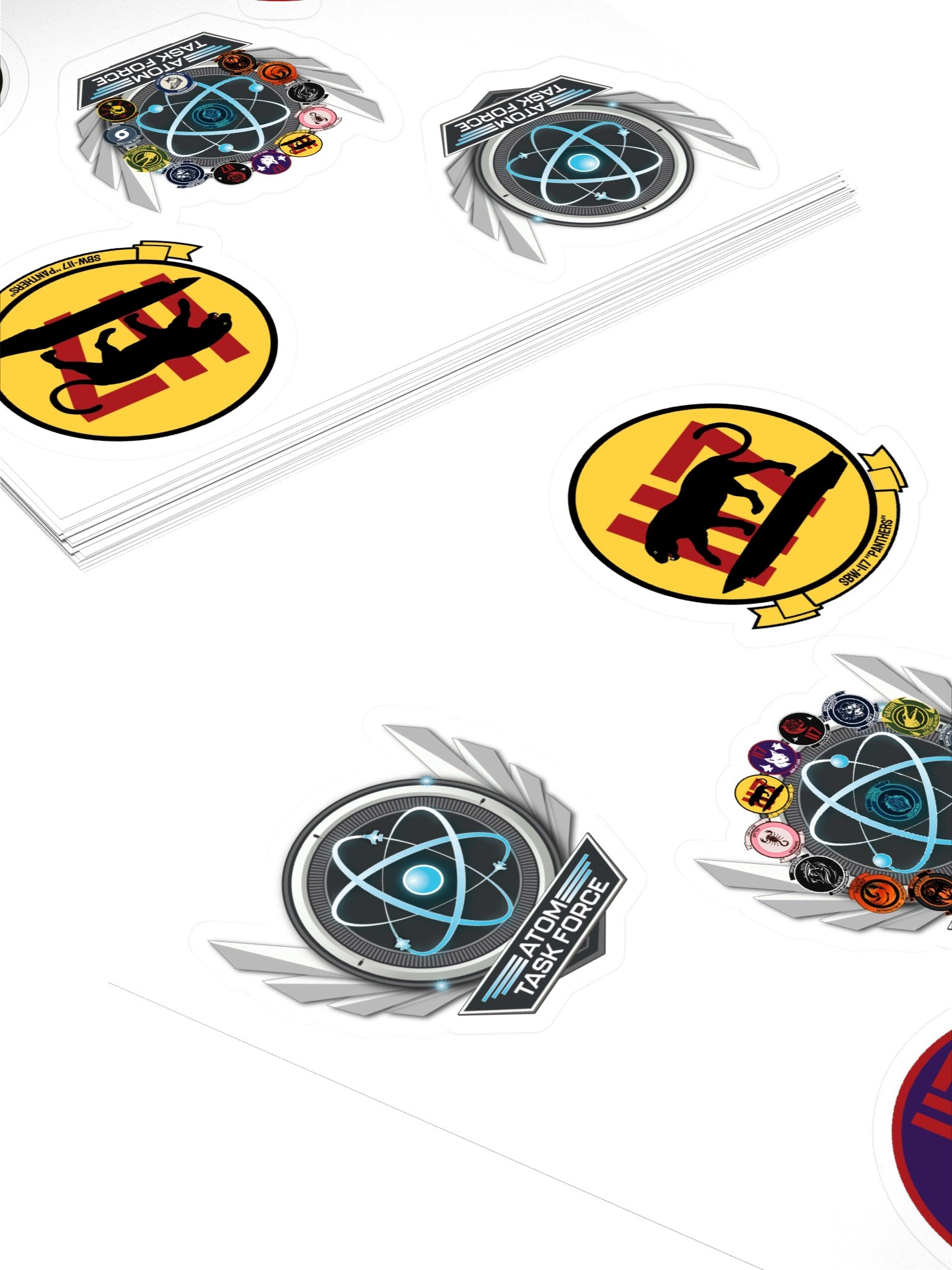 Atom Task Force 117th Strategic Bomber Sticker Sheet! product image (4)