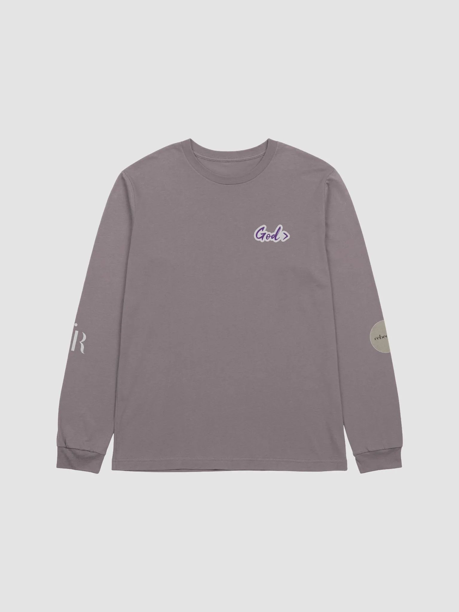 God > ALT Long Sleeve - (PURPLE TEXT) product image (1)