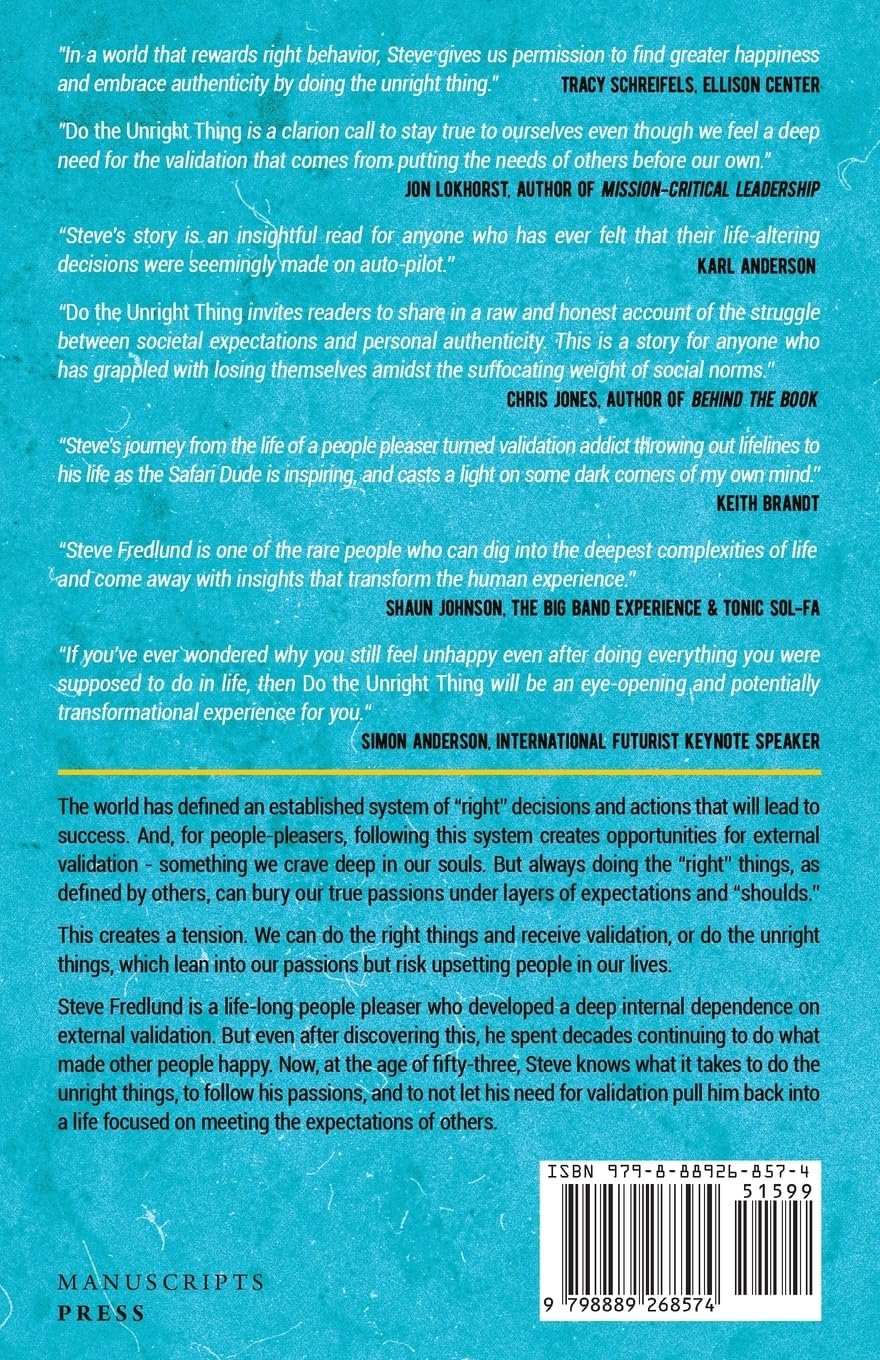 Do the Unright Thing: Memoir of a People Pleaser product image (2)