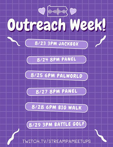 This weekend also launches a WHOLE WEEK of streams, panels, and community hangouts. These are all the events happening on the...