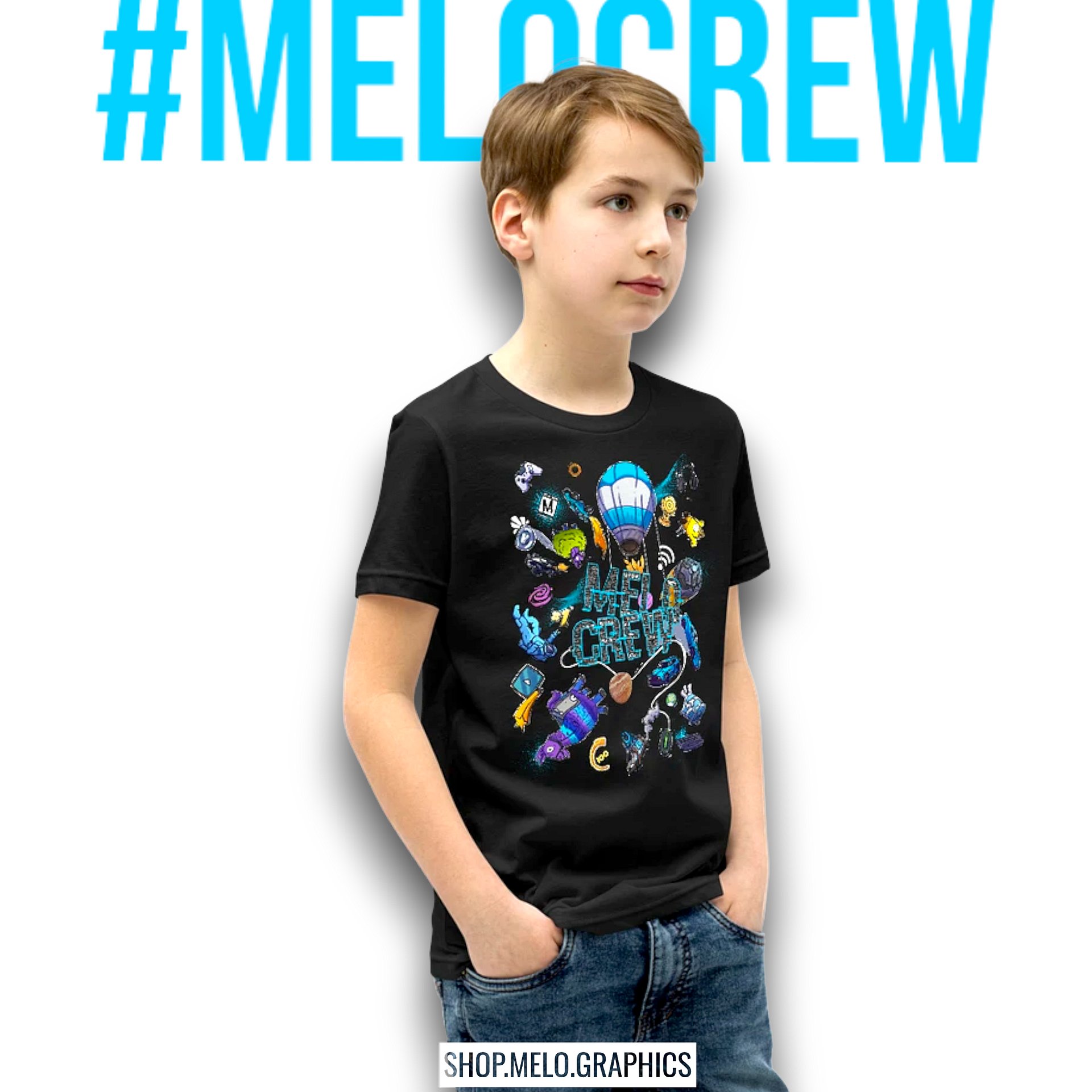 #MELOtober 2024 Personalized MELO CREW Chaos - Kids T-Shirt | #MadeByMELO product image (4)