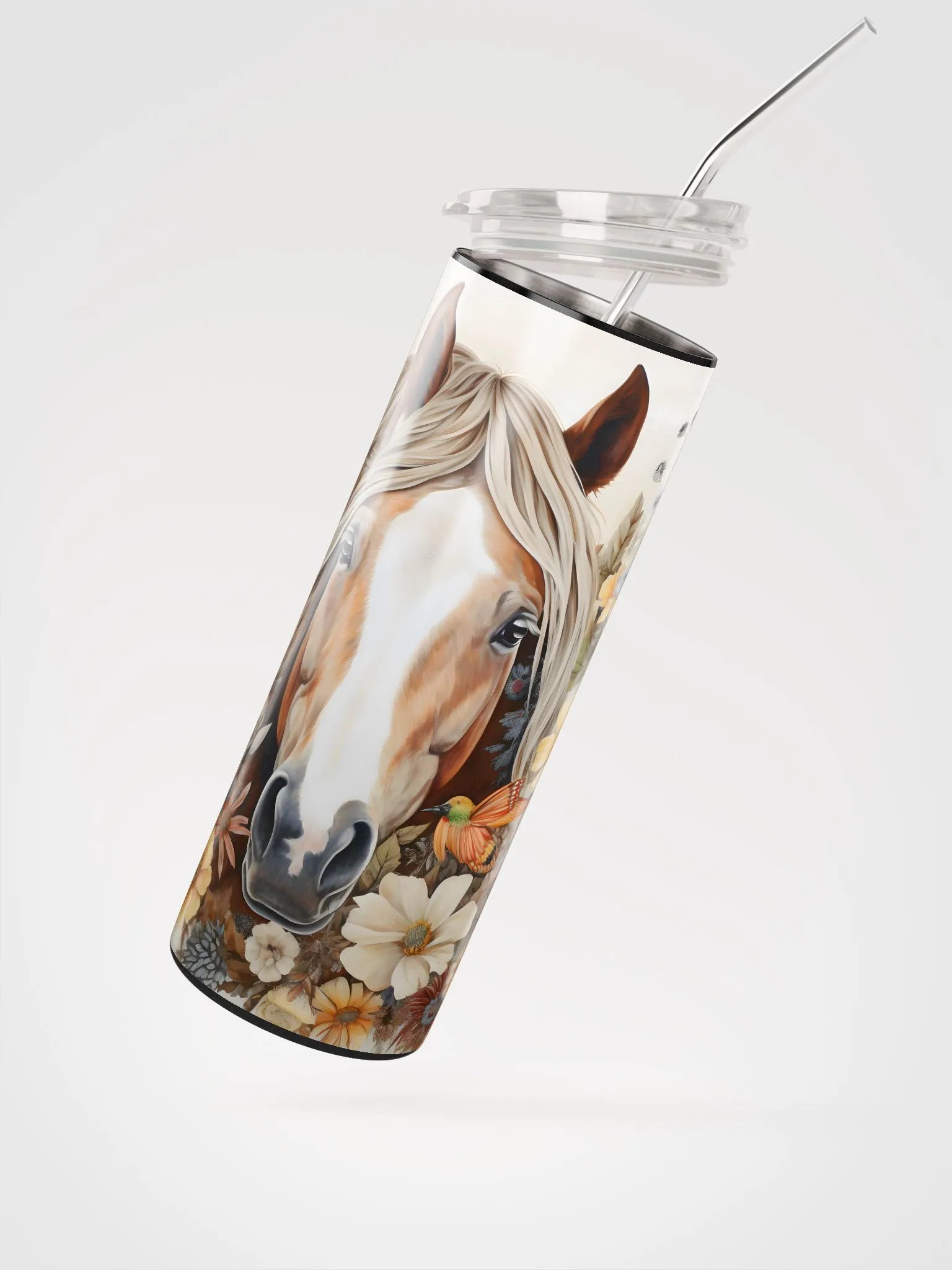 Floral Harmony Stainless Steel Tumbler product image (3)
