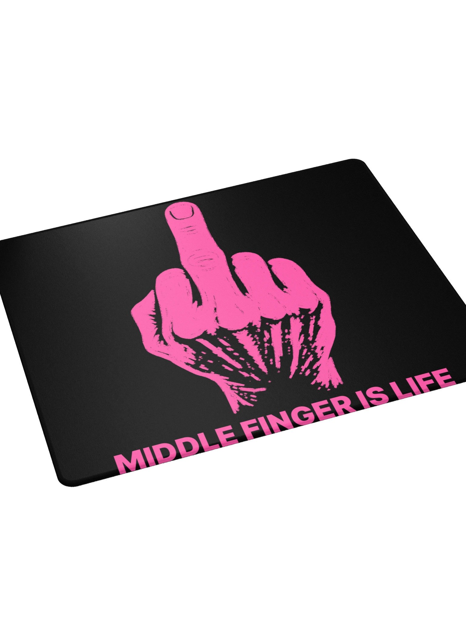 No ShopCo | Gaming Mouse Pad - Pink on Black product image (4)