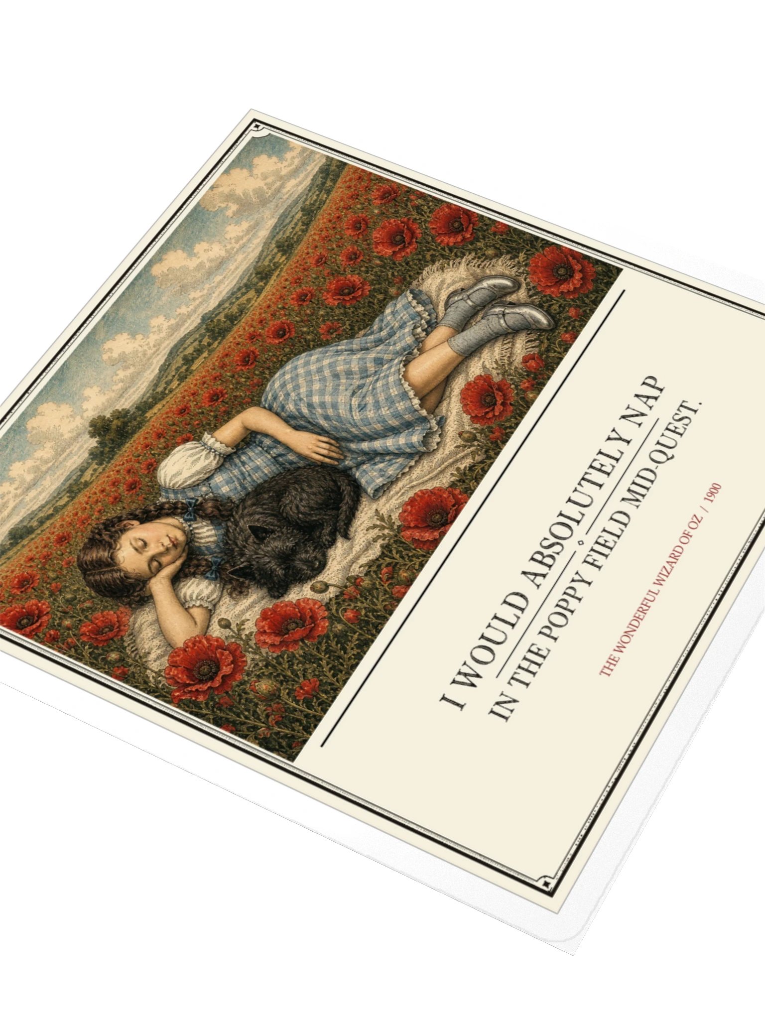 Would Absolutely Nap Poppy Field Mid Quest -- The Wonderful Wizard of Oz Sticker product image (3)