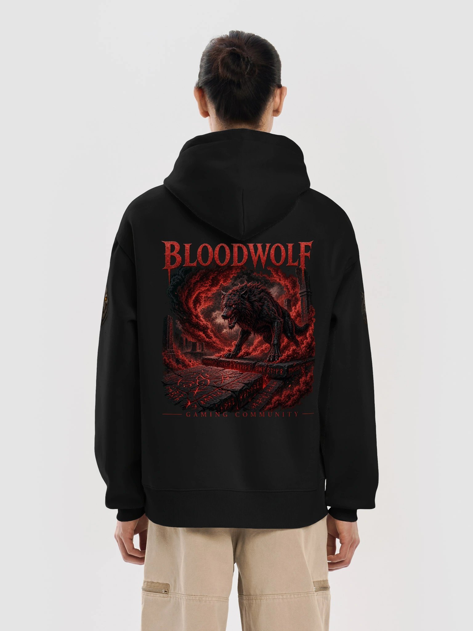 Blood Wolf Gaming Heavy Hoodie product image (28)