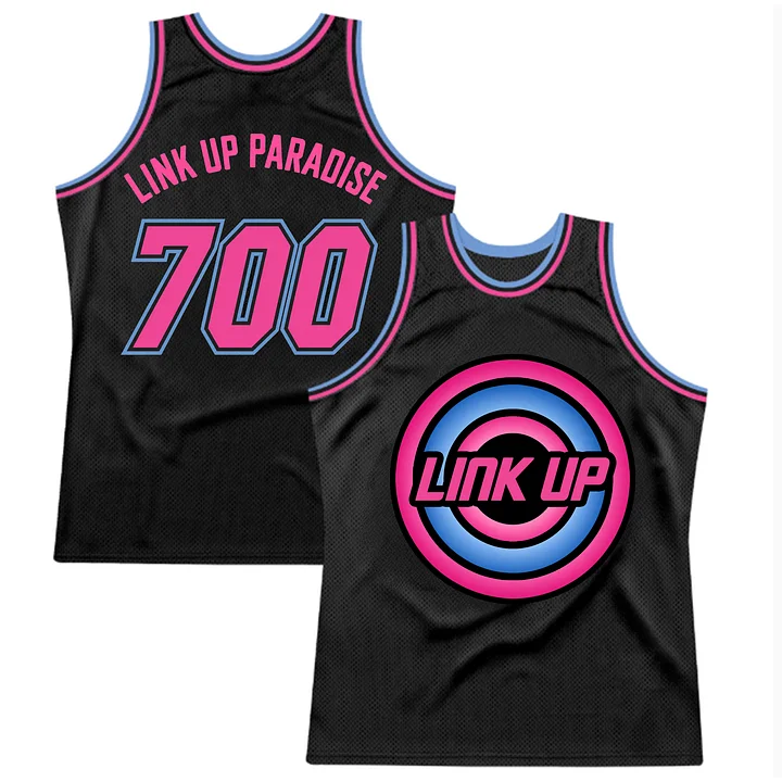 Link Up Basketball Jersey Pink and Blue product image (1)