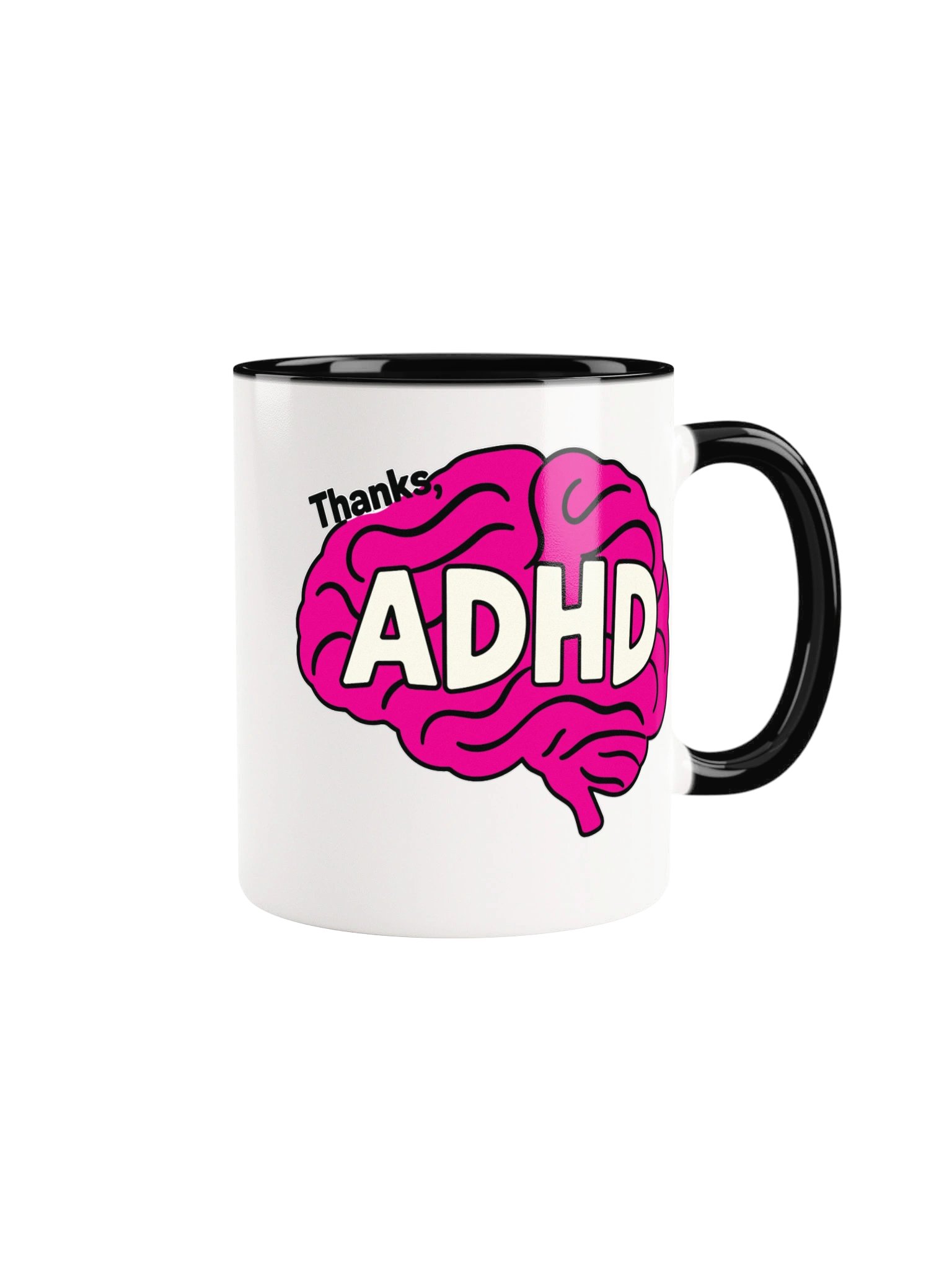 Thanks, ADHD Pink Brain Mug product image (6)