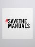 The Analog Badge (#SAVETHEMANUALS Sticker)