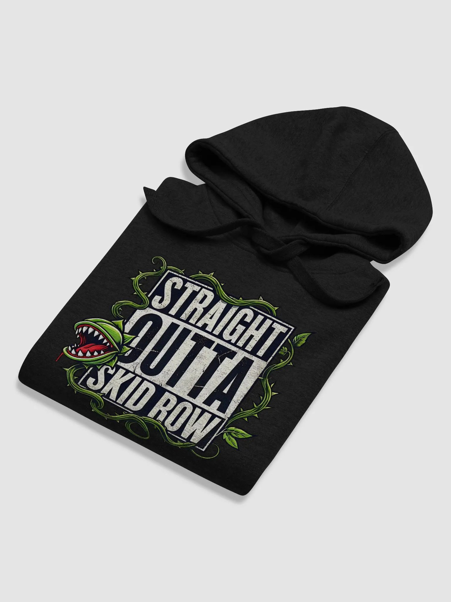 Straight Outta Skid Row Little Shop of Horrors Hoodie – Unisex Premium Fleece Pullover product image (6)