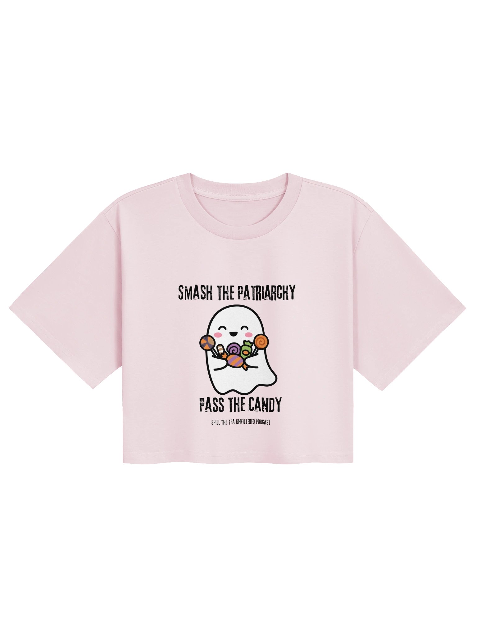 Smashing the Patriarchy Ghost Crop Tee product image (1)