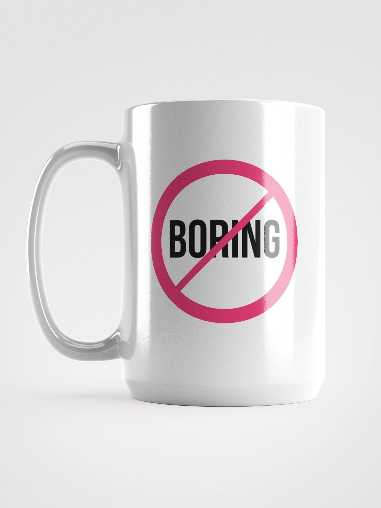 Not Boring - 15oz Mug, White product image (1)