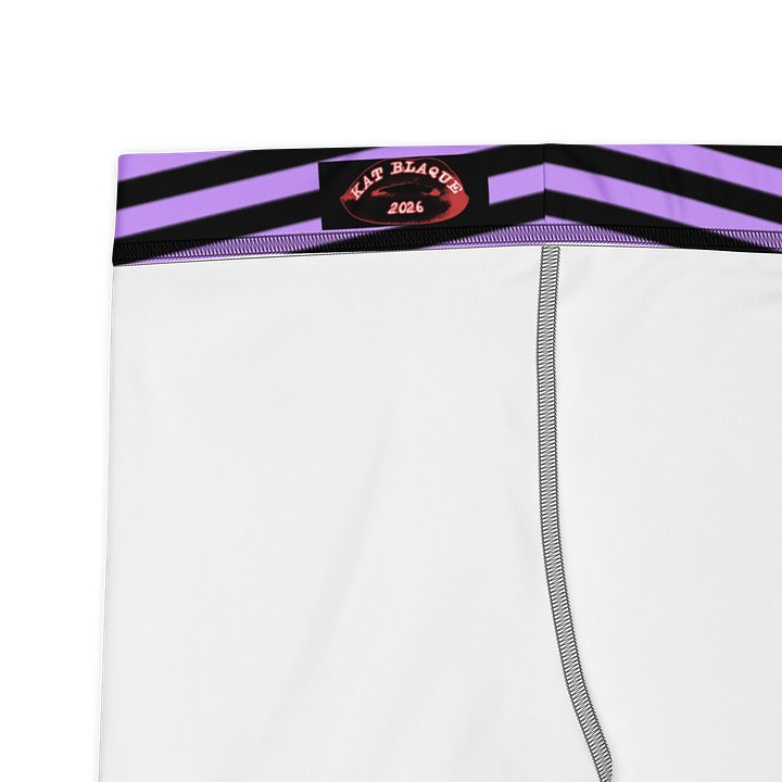 Blaque and Purple Stripped Capri product image (2)