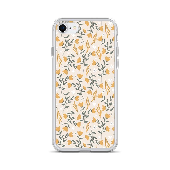 Golden Wildflower Meadow Aesthetic Clear iPhone Case product image (28)