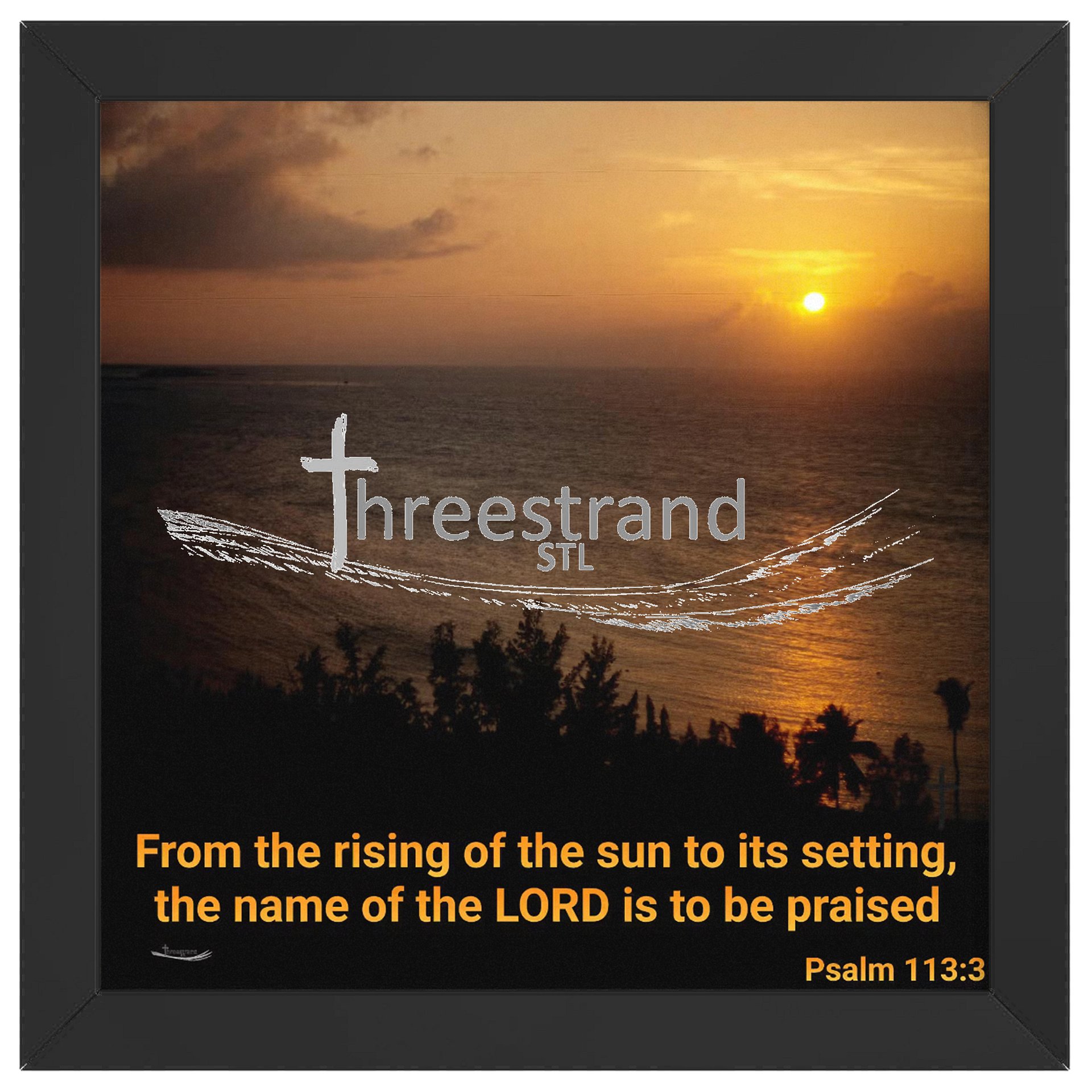 Vibrant Ayous Wood Framed Poster - Quiet Sunset product image (1)