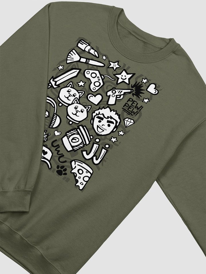 J-Doodle Sweatshirt (Olive) product image (1)