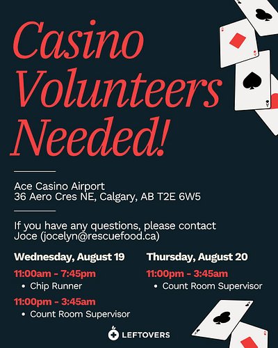 🚨 LOOKING FOR LAST-MINUTE VOLUNTEERS! 🚨
We have three volunteer positions that we need to fill for our Casino Fundraiser that...