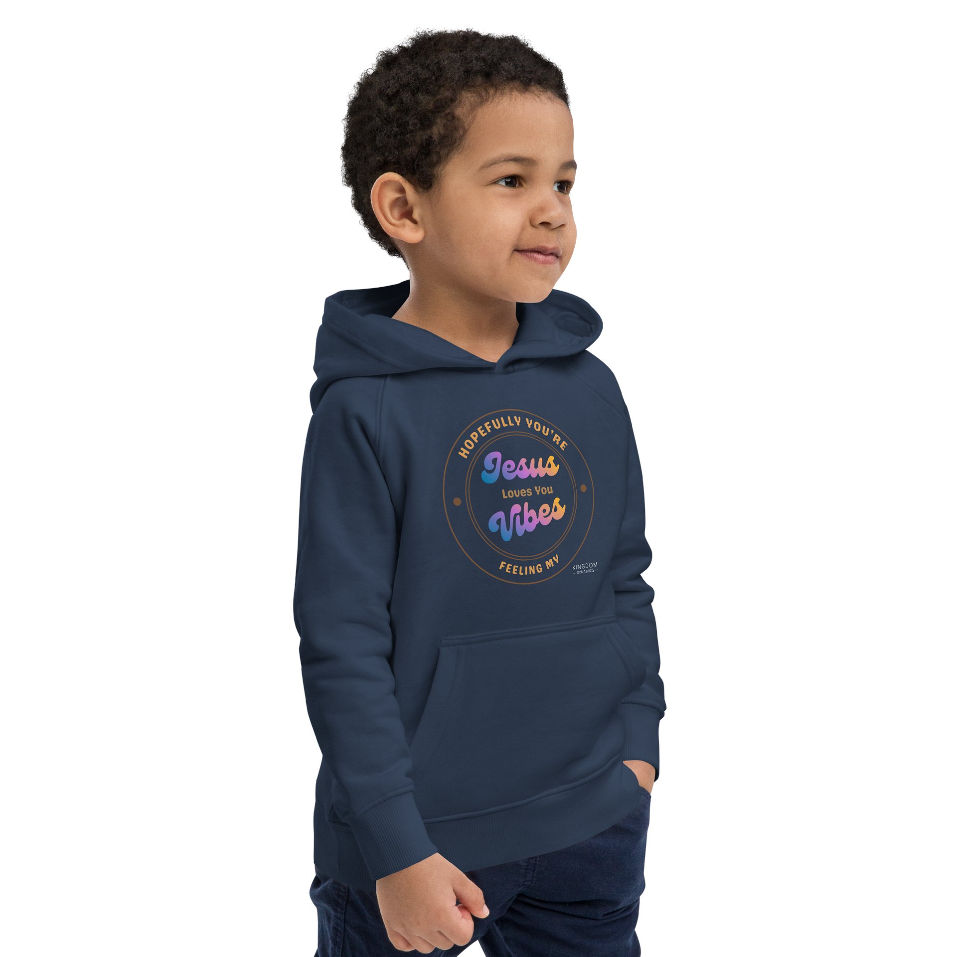 Jesus Vibes Eco Hoodie - French Navy product image (2)