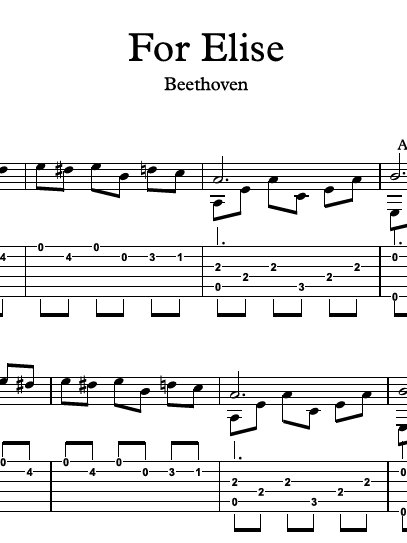 For Elise (Für Elise) by Beethoven product image (2)