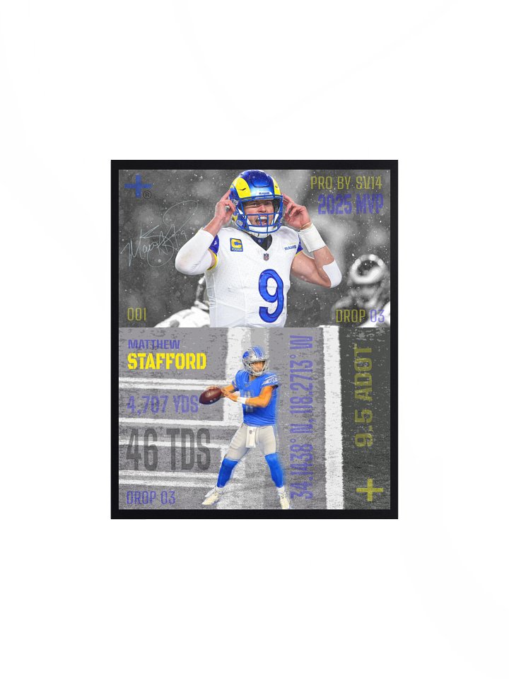 MATTHEW STAFFORD 001 PREMIUM POSTER product image (1)