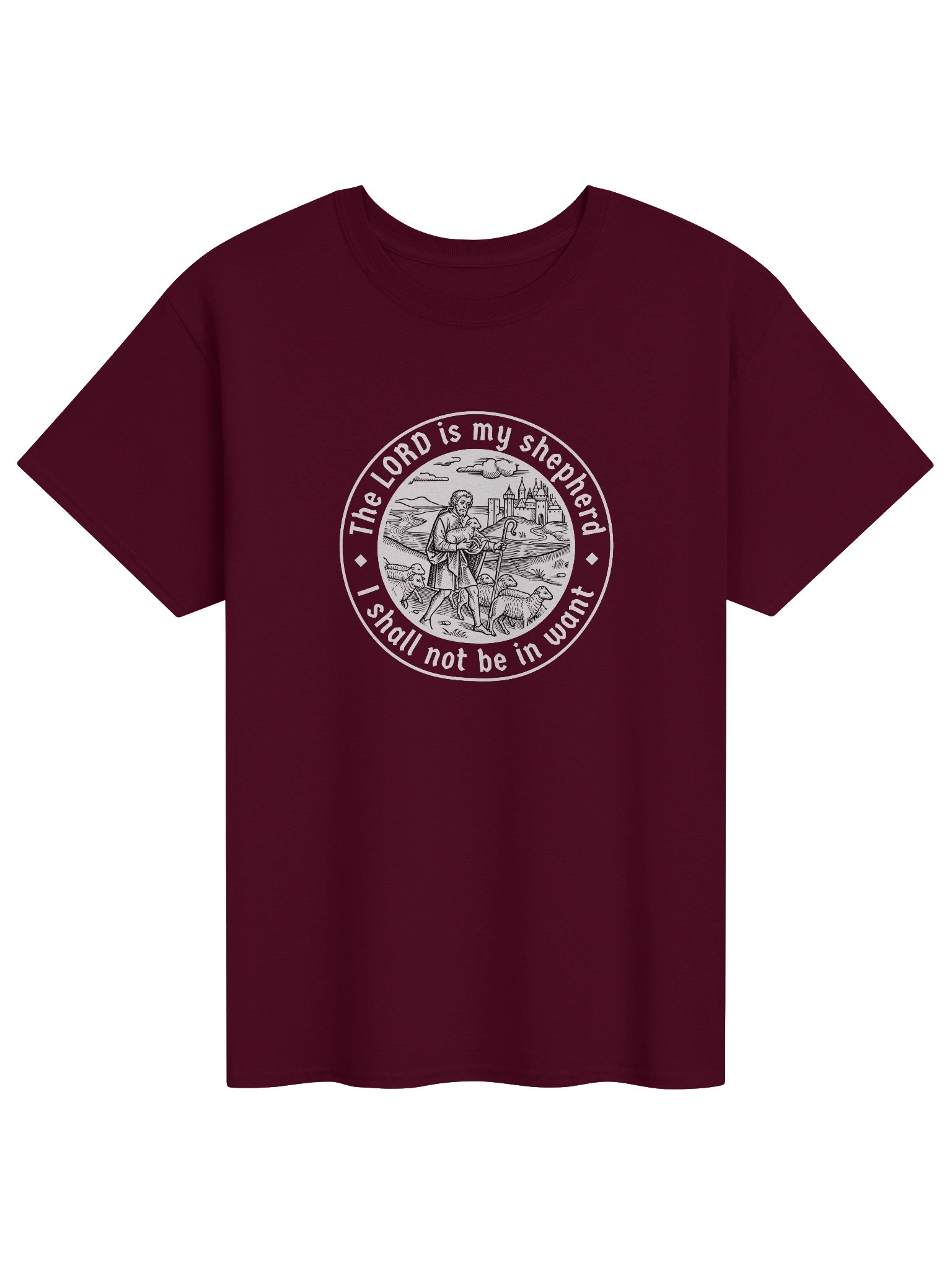 T-Shirt with "The LORD is my shepherd" product image (3)