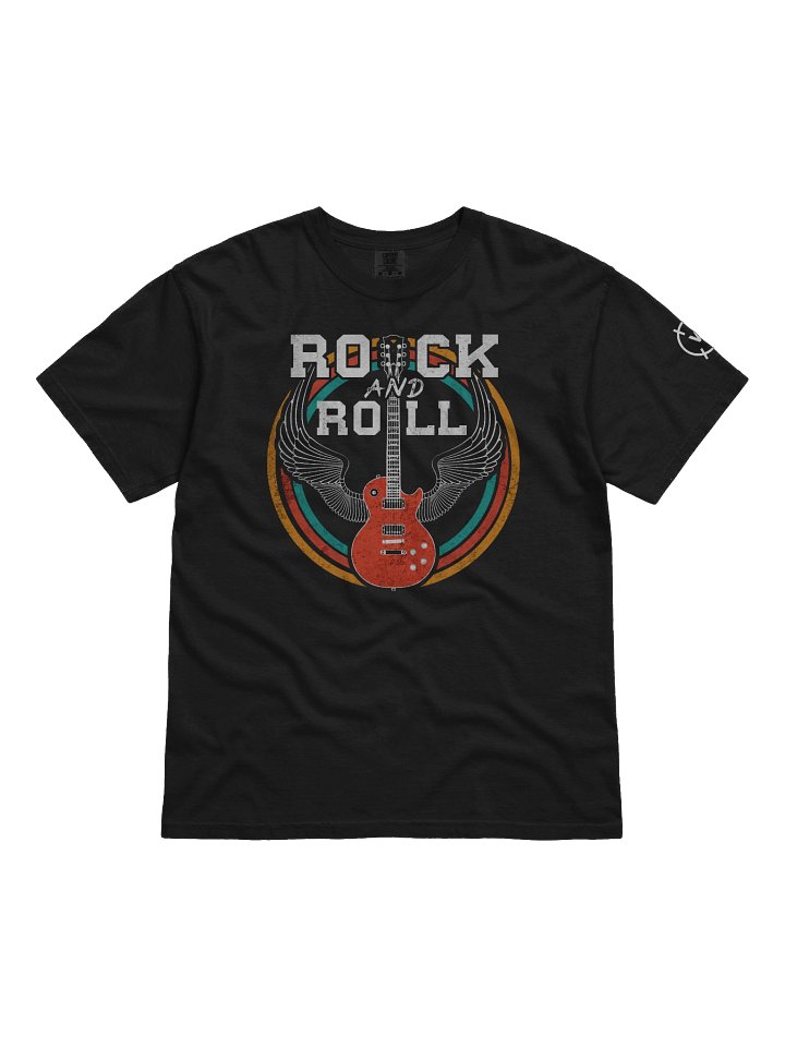 80s Rock & Roll Music Guitar with Wings Tee product image (1)