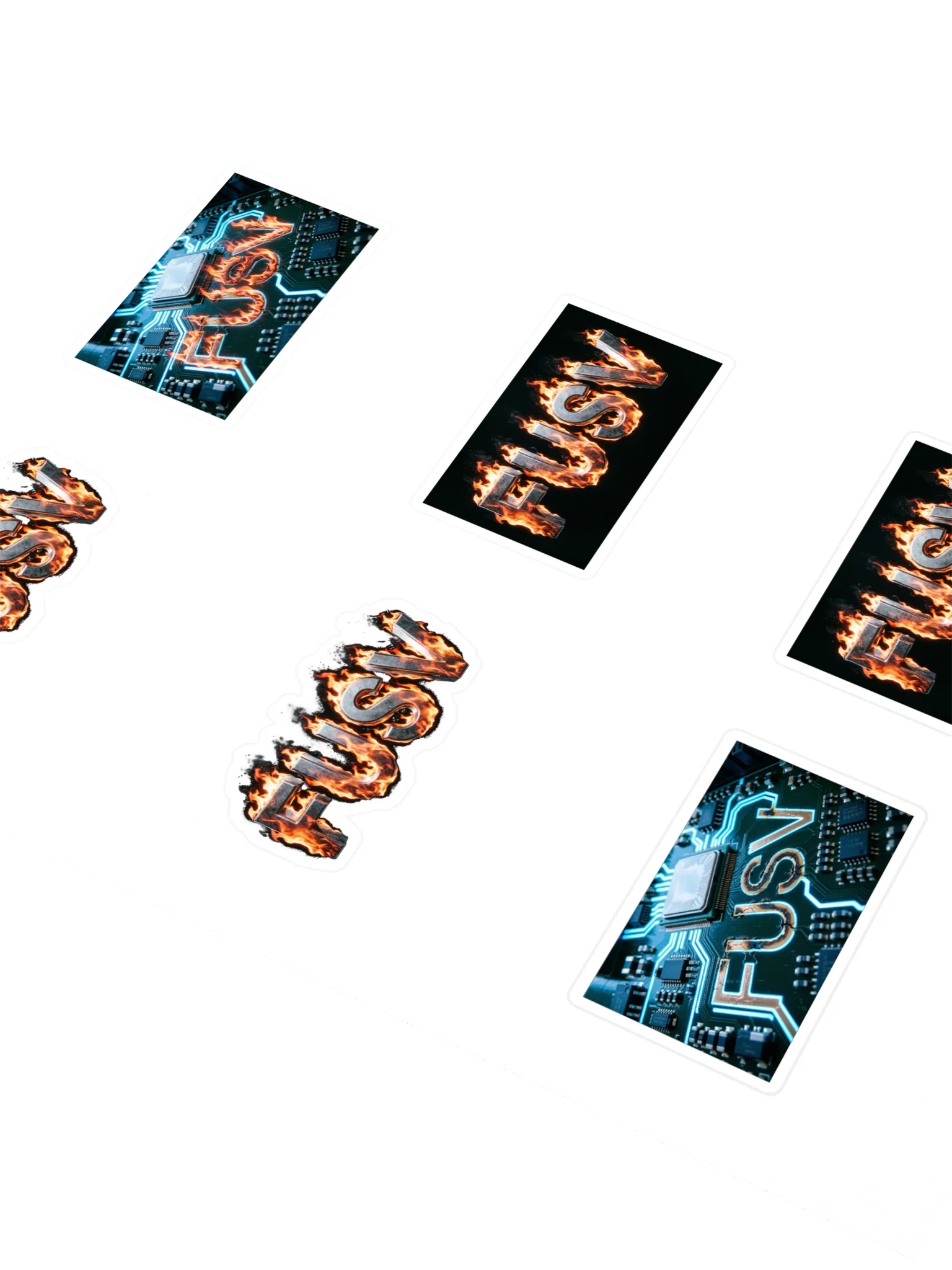 FUSV Fiery Circuit Sticker Sheet product image (2)