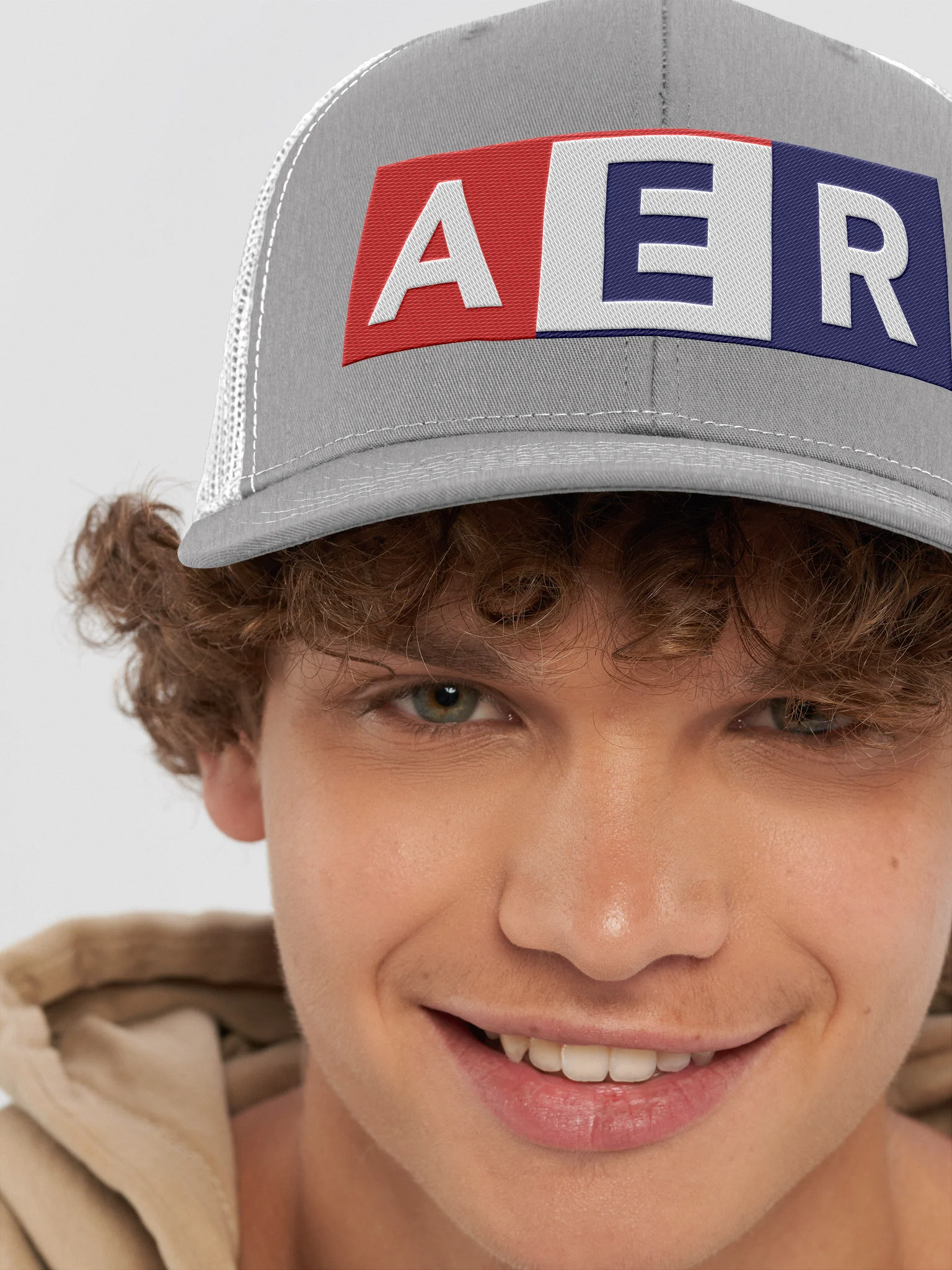 Red White & Blue Squares Hat product image (8)