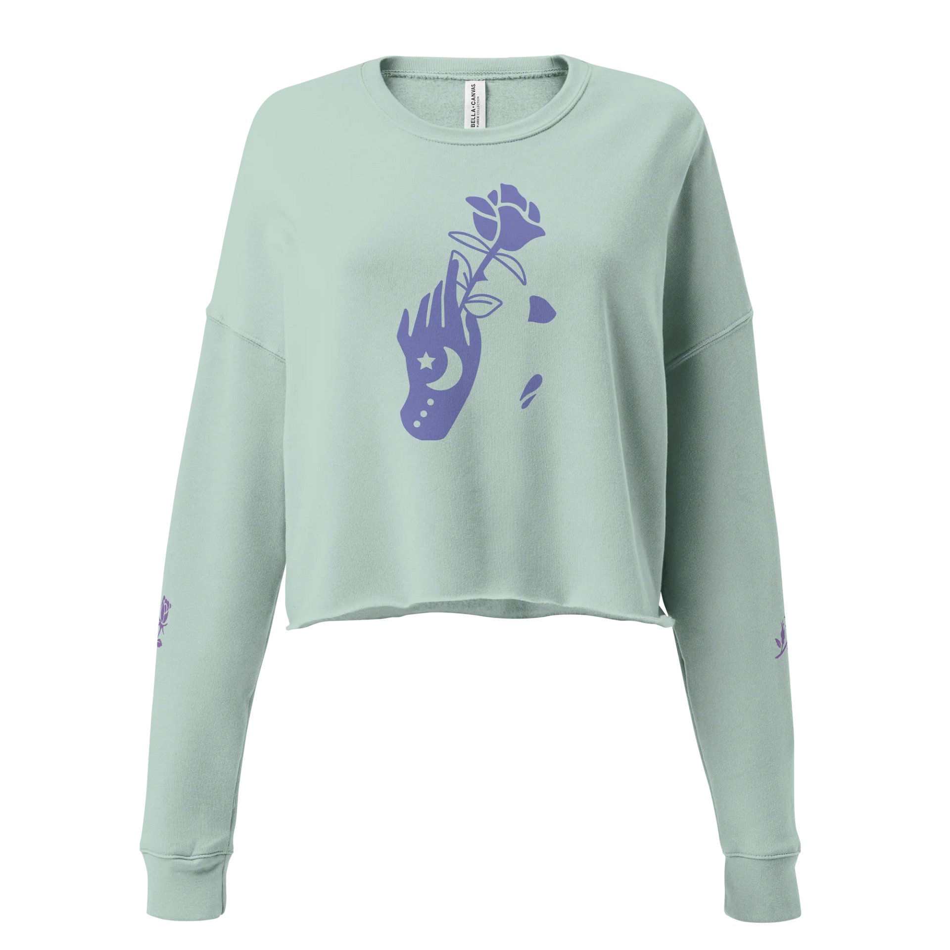 Purple rose sweatshirt product image (1)