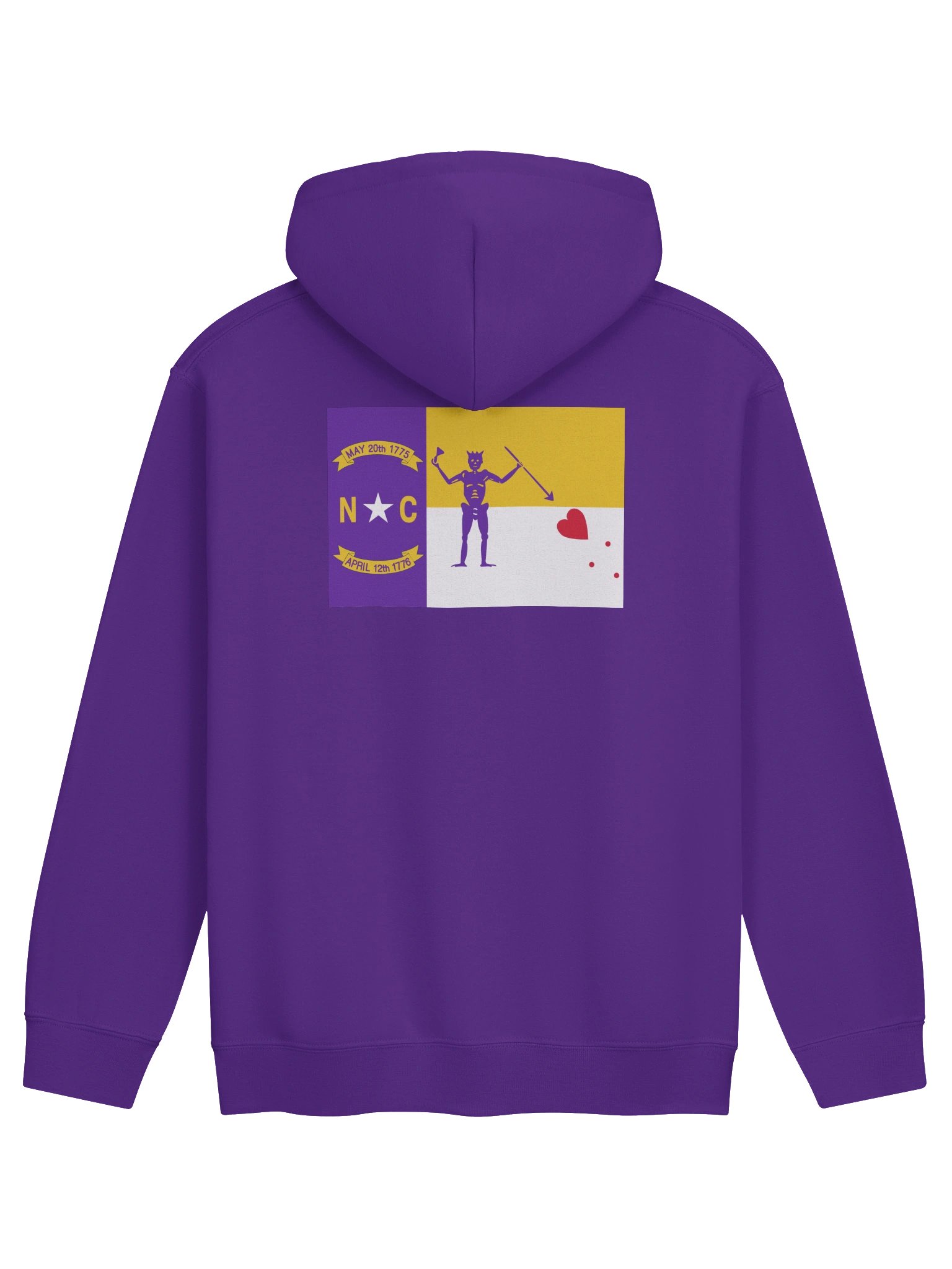 North Carolina Revenge Hoodie-Purple and Gold Edition product image (2)