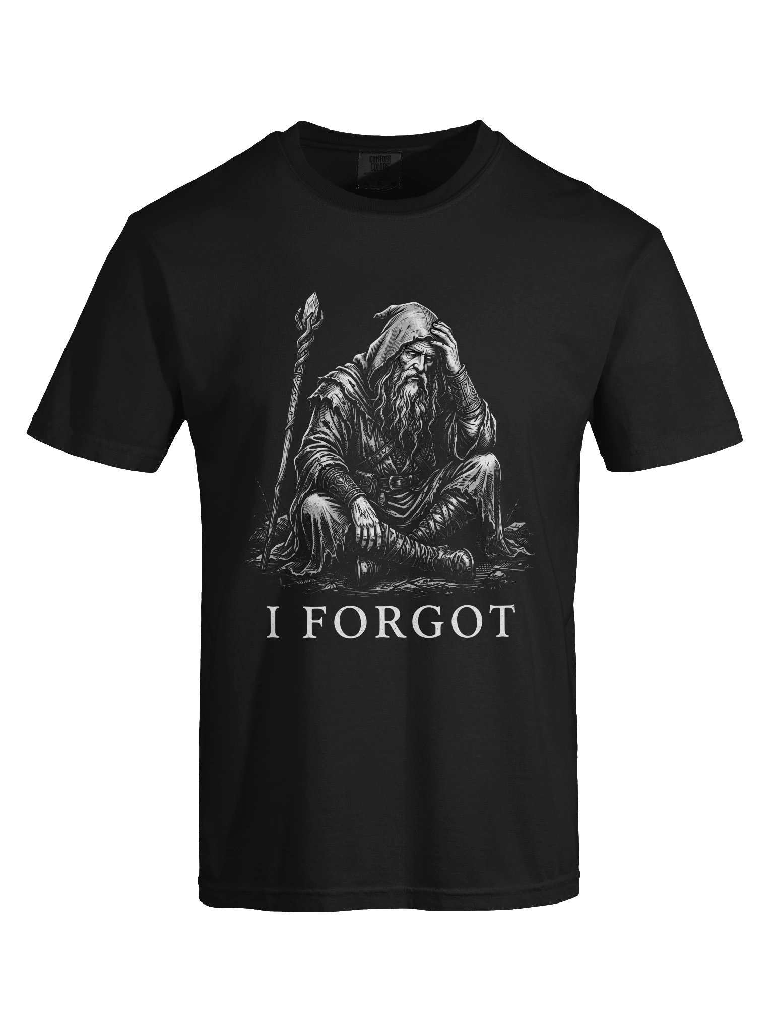 I Forgot Wizard T-Shirt – Funny Fantasy Wizard Graphic Tee | Comfort Colors product image (6)