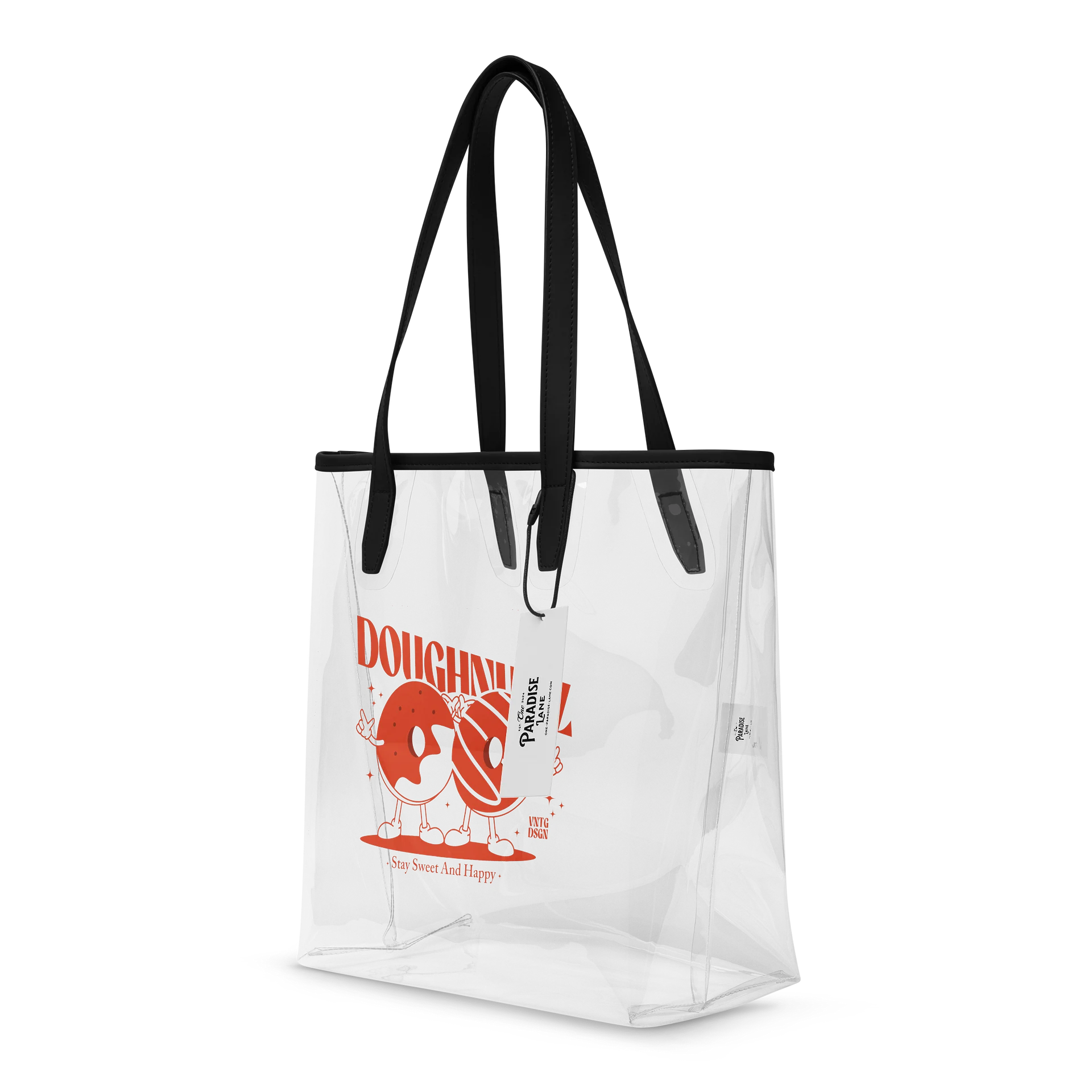 Retro Doughnutz Clear Tote Bag product image (4)
