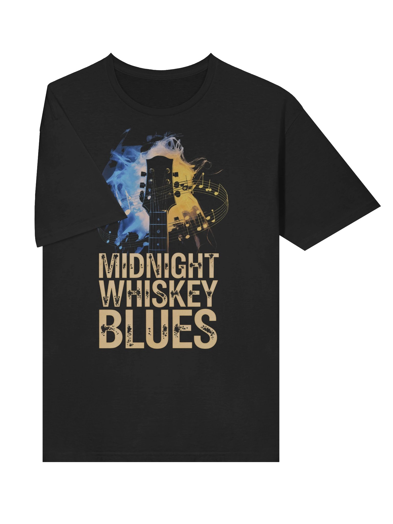 Midnight, Whiskey, Blues - Unisex Softstyle Tee (The Slogan Series) product image (5)