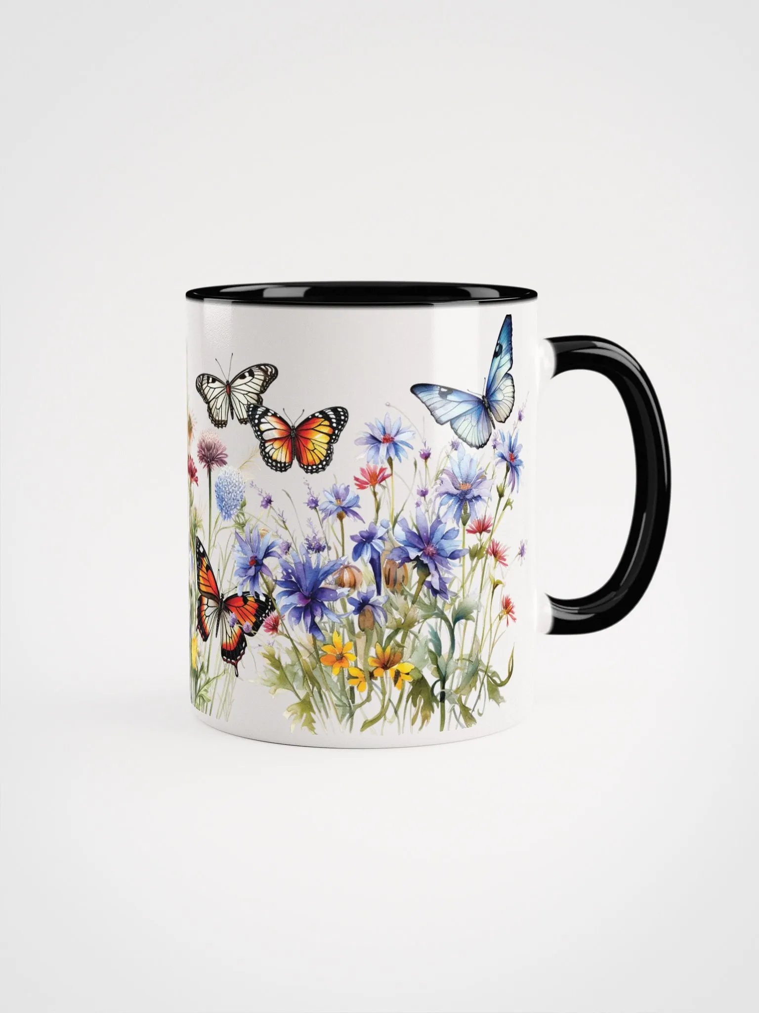 Fluttering Blooms Accent Mug product image (1)