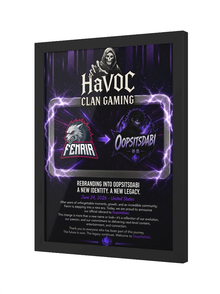 "oopsitsdabi' Rebrand Gaming Poster product image (2)