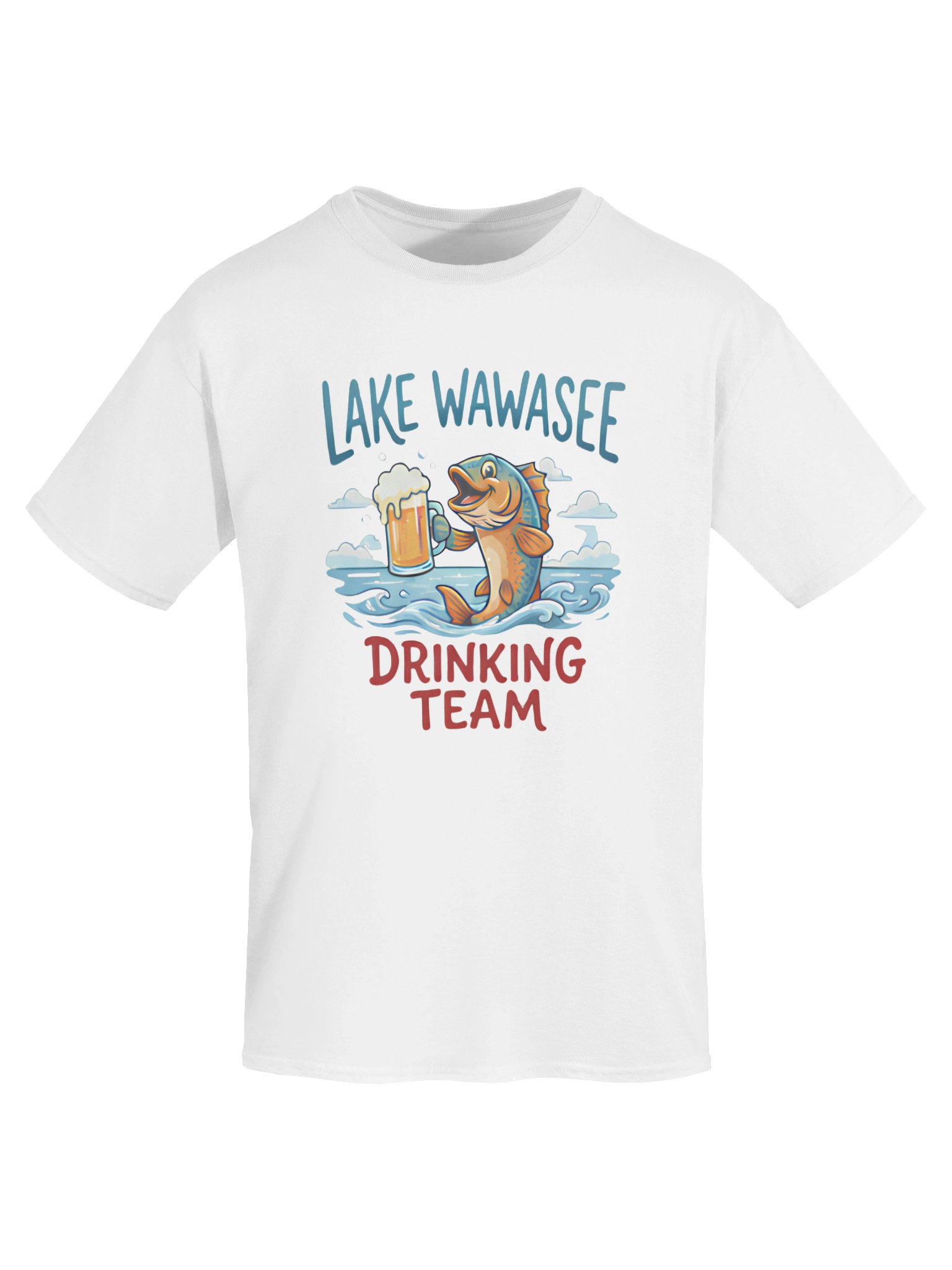 Lake Wawasee Drinking Team Shirt – Funny Beer Fishing Tee product image (75)