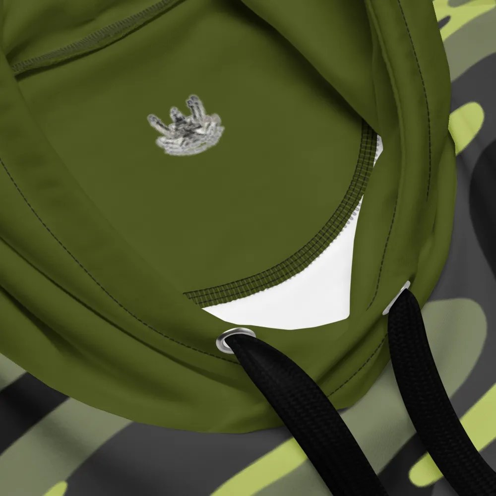 Mirrored Foss Tug & Barge Bridal Chain (Green & Camouflage) – Performance Marine Wear | Twin Anchor Apparel North Current Line product image (3)